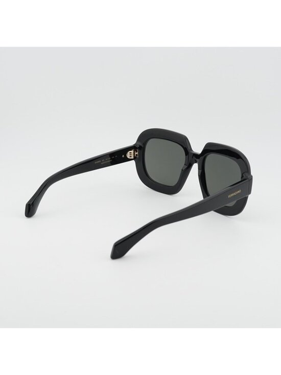 Salvatore Ferragamo SF2068SE 001 Sunglasses Black Butterfly Frame, Grey Lenses main image 8